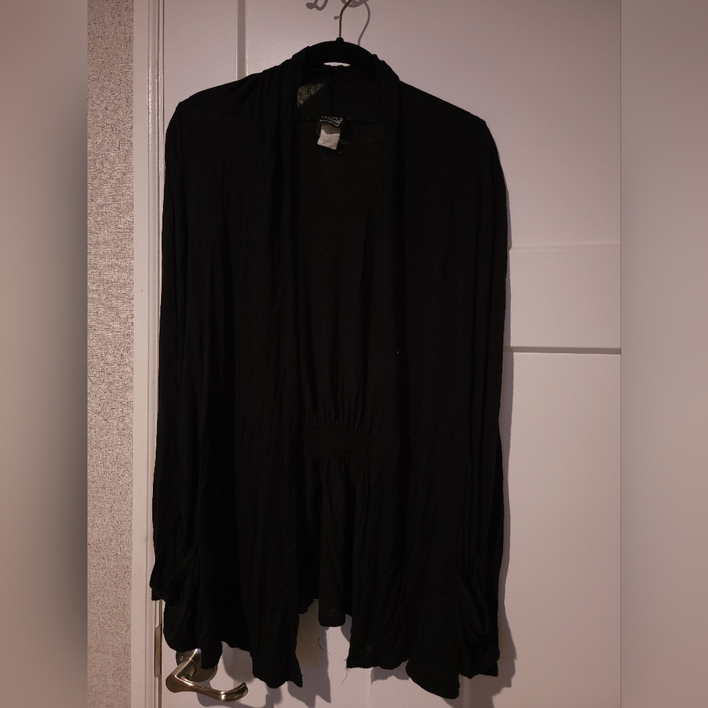 THX collection black cardigan, size